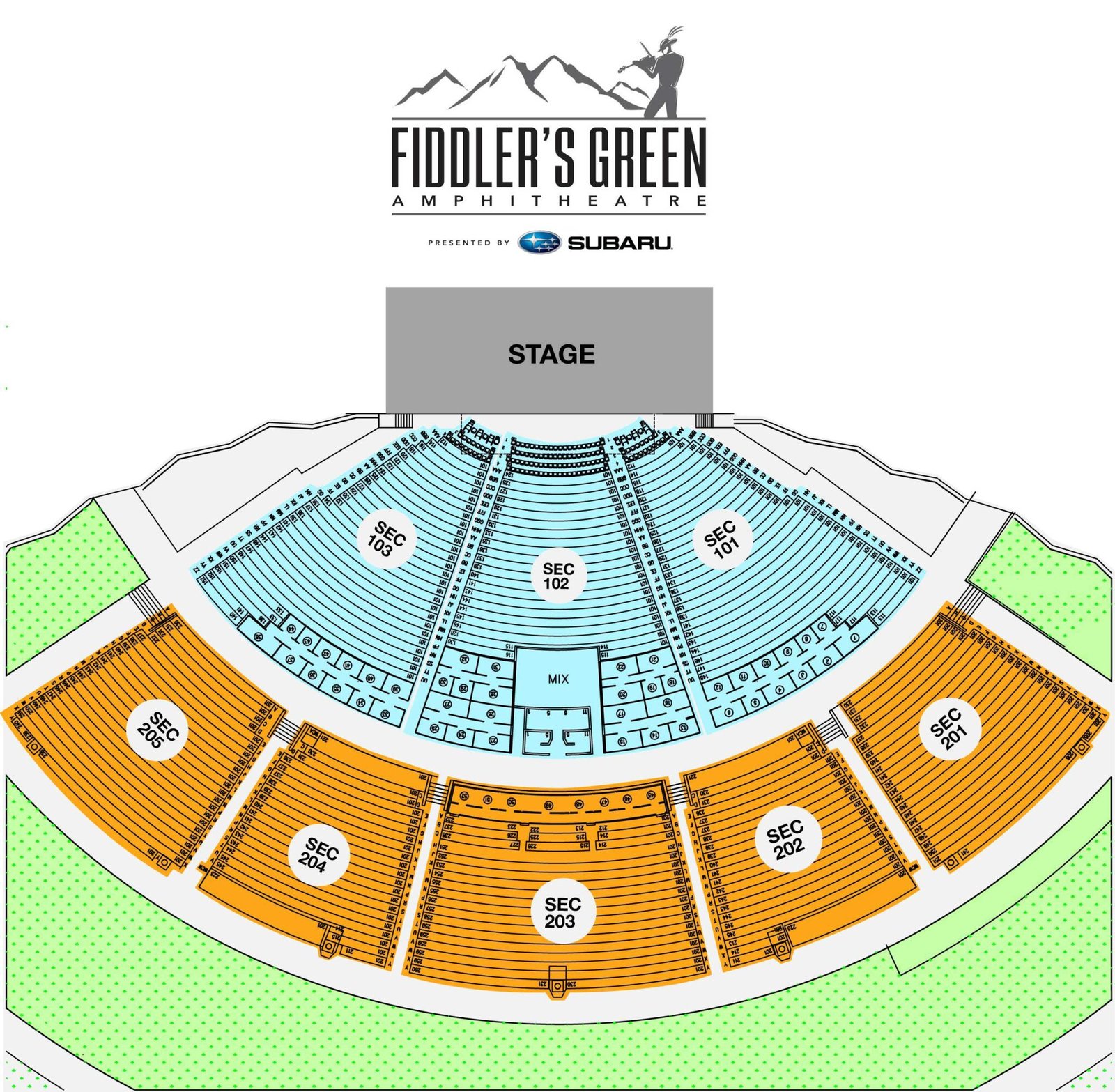 Fiddler's Green Seating Chart 2023 Finding the Perfect Seat inside
