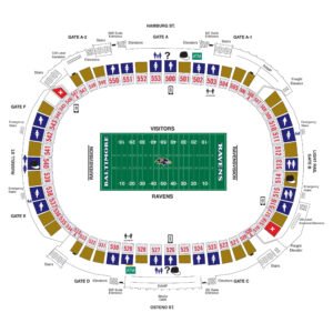 Baltimore Ravens Seating Chart For M&t Bank Stadium 2024