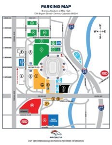 Empower Field at Mile High Parking 2023: Denver Broncos Stadium - SeatGraph