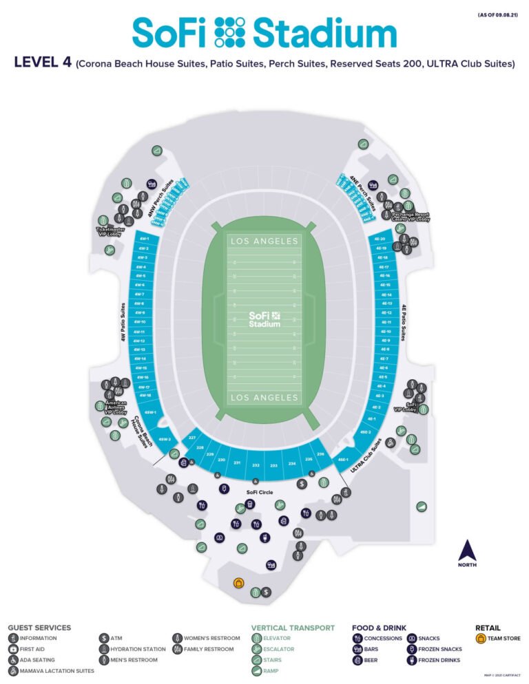 SoFi Stadium Seating Chart 2023 - SeatGraph