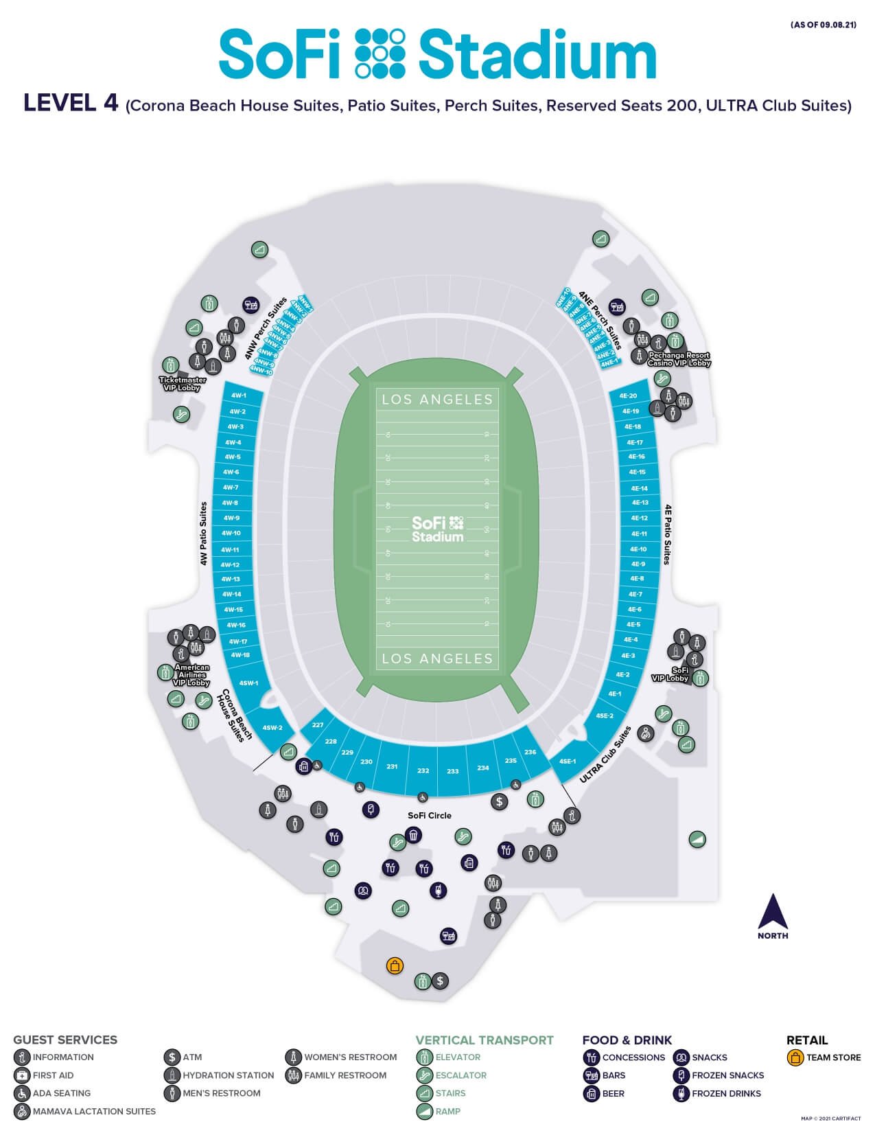 SoFi Stadium Seating Chart 2023 SeatGraph