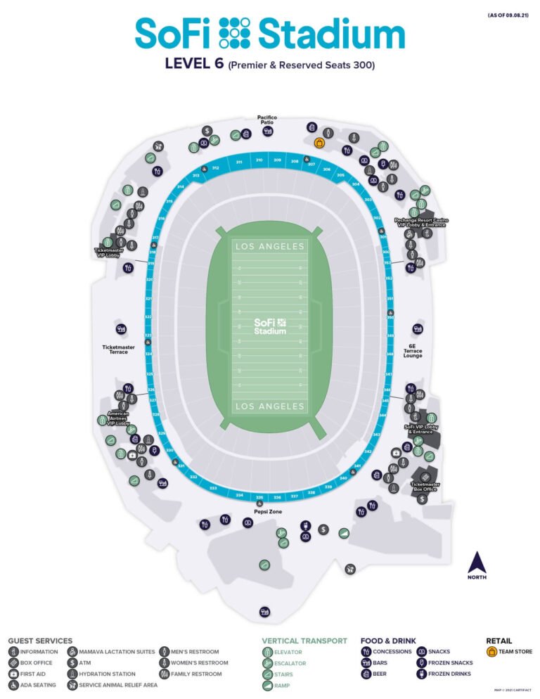 SoFi Stadium Seating Chart 2023 - SeatGraph