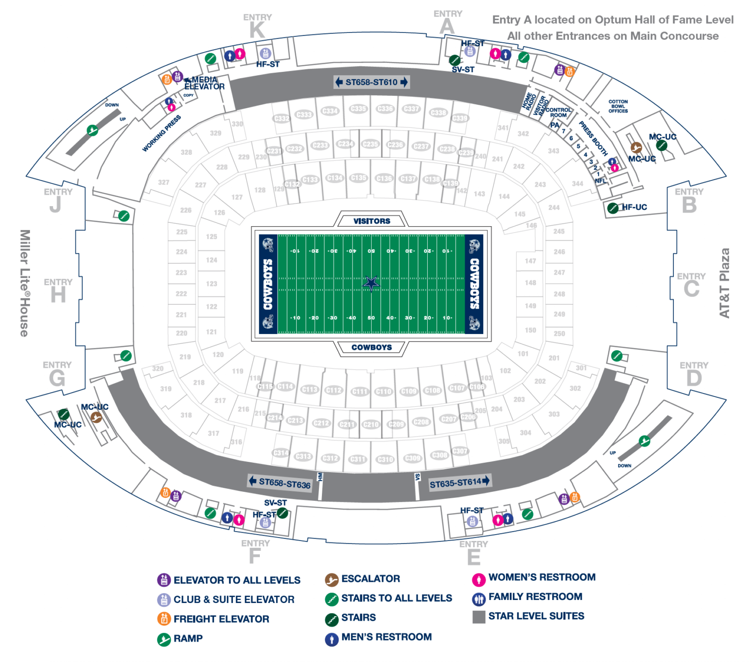 AT&T Stadium Seating Chart 2025: Choose the Best Seats - SeatGraph