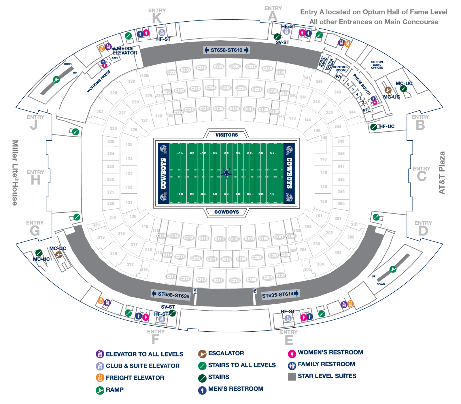 AT&T Stadium Seating Chart 2024: Choose the Best Seats - SeatGraph