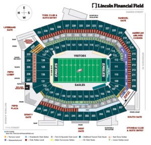 Lincoln Financial Field Seating Chart 2023: Philadelphia Eagles Stadium ...