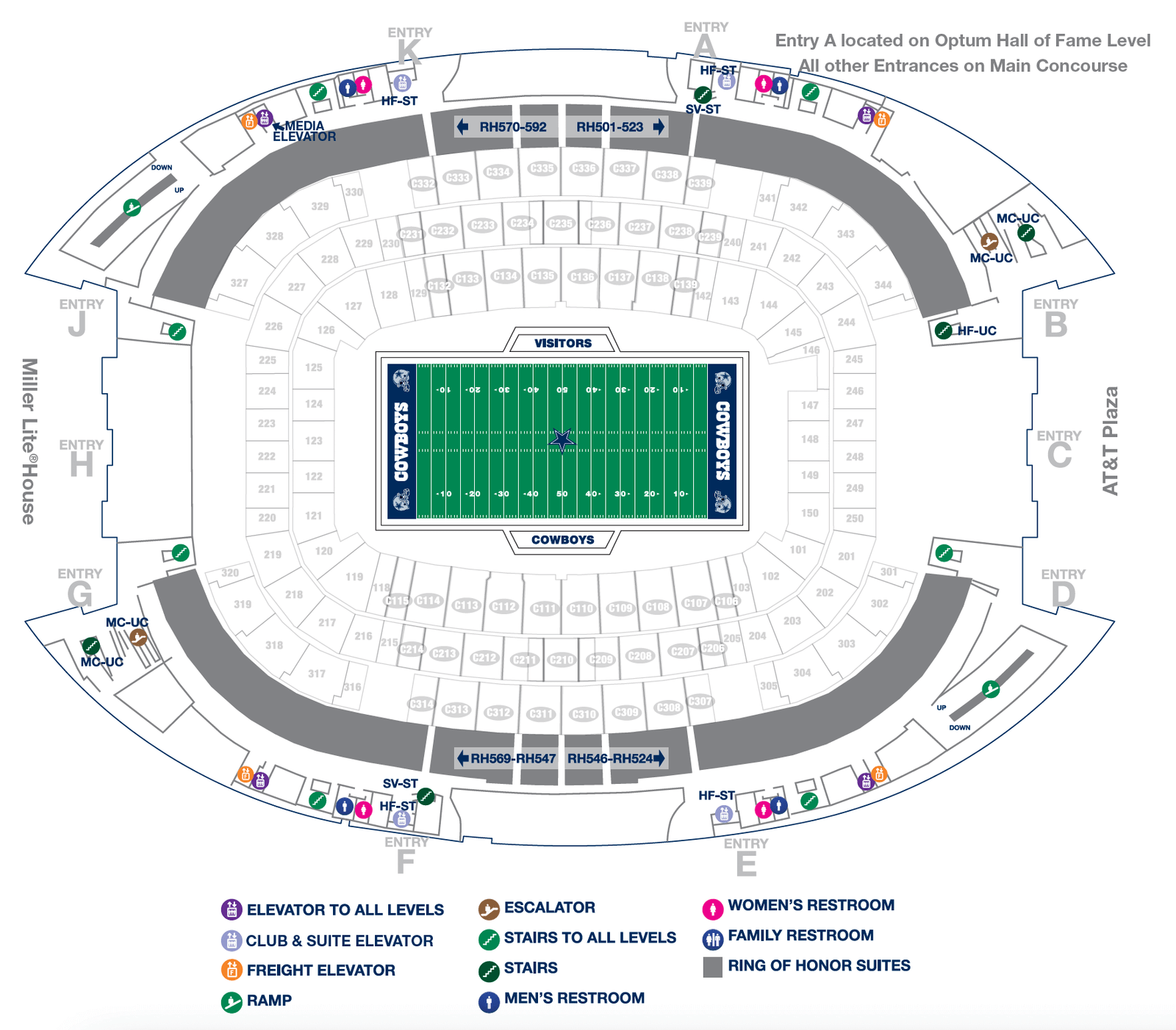 AT&T Stadium Seating Chart 2024: Choose the Best Seats - SeatGraph