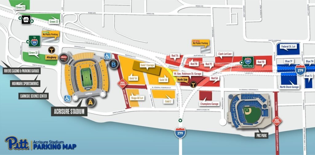 Acrisure Stadium Parking Map