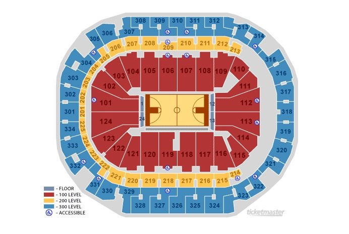 American Airlines Center Seating Chart basketball