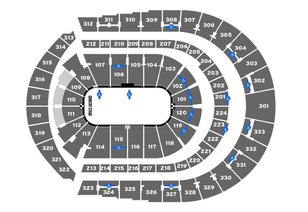bridgestone arena seating chart for concert