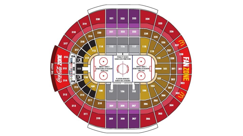 Canadian Tire Centre seating chart