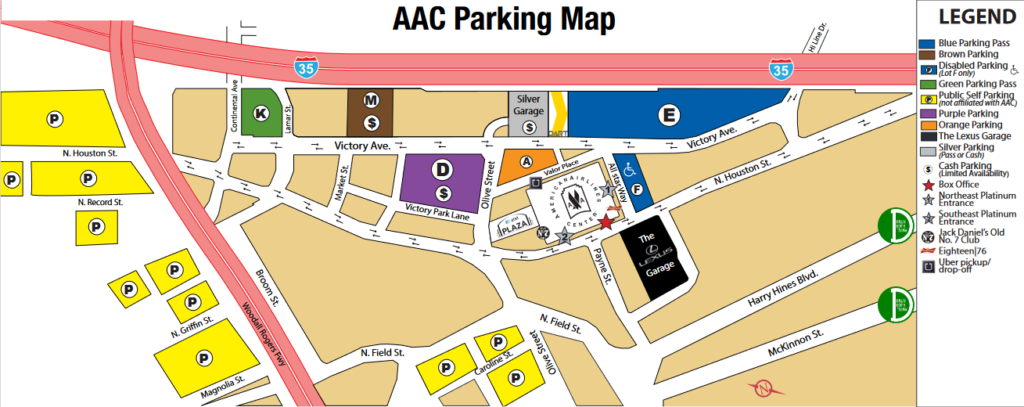 american airlines center parking guide