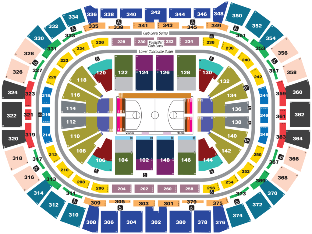 Ball Arena Seating Chart 2023 Hockey, Basketball & Concert SeatGraph