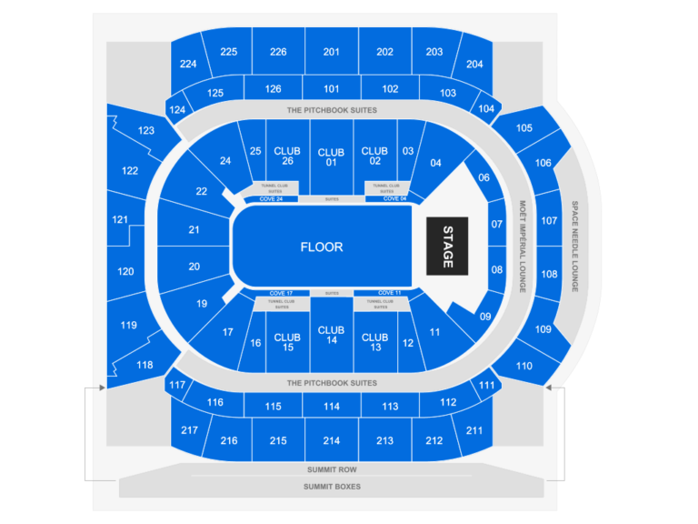 Climate Pledge Arena Seating Chart 2023 Your Ultimate Guide SeatGraph