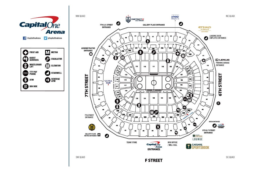 Capital One Arena Seating Chart: Washington Capitals