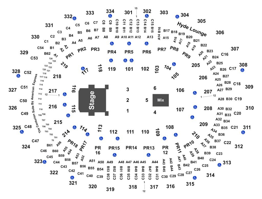 crypto arena seating chart for concert