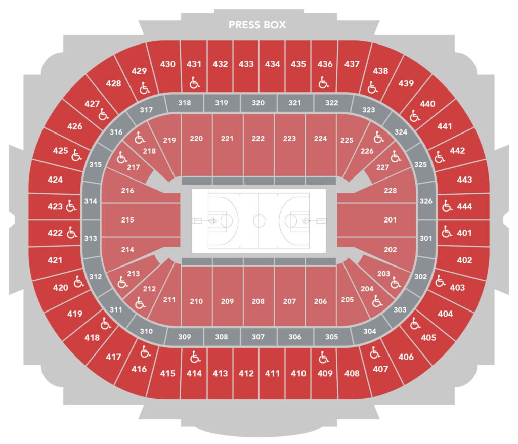 honda center seating chart for basketball