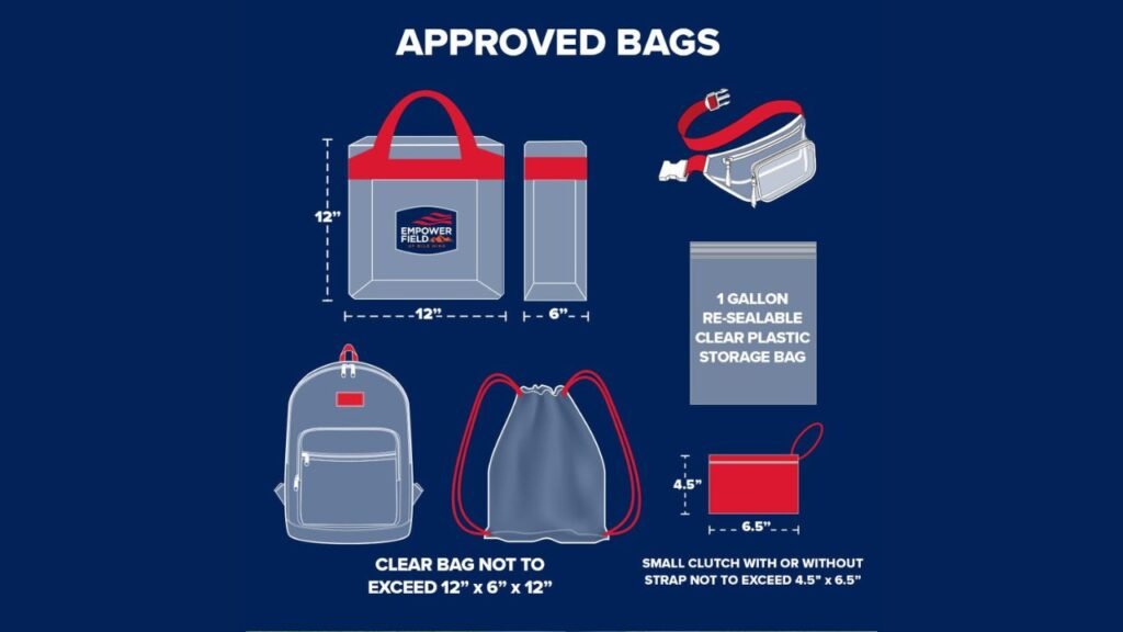 Empower Field at Mile High bag policy