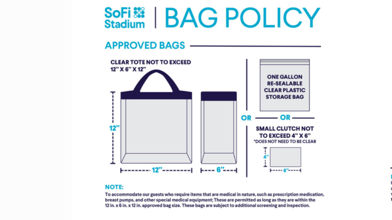 SoFi Stadium Bag Policy: Permitted and Prohibited Items List - SeatGraph