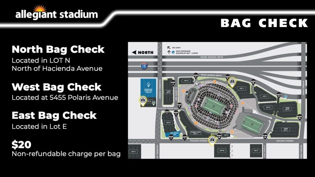 allegiant stadium bag policy approved bags