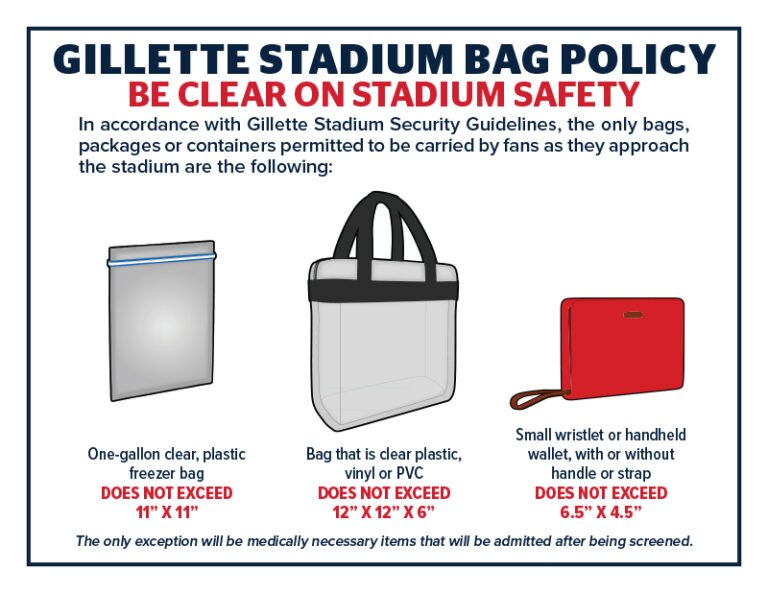 Gillette Stadium Bag Policy: Allowed Bags and Items - SeatGraph