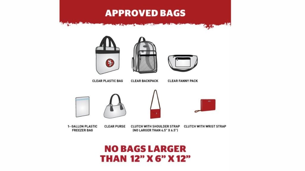 Levi's Stadium approved bags