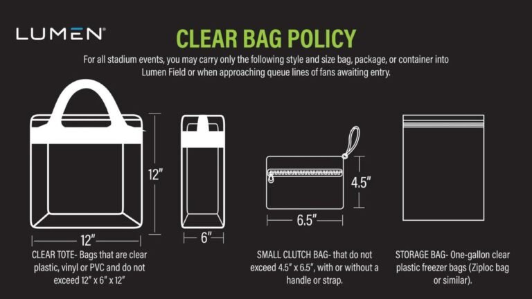 Lumen Field Bag Policy: Allowed and Prohibited Items - SeatGraph