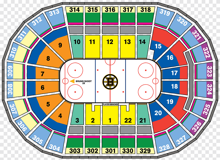 TD Garden Seating Chart, Hockey
