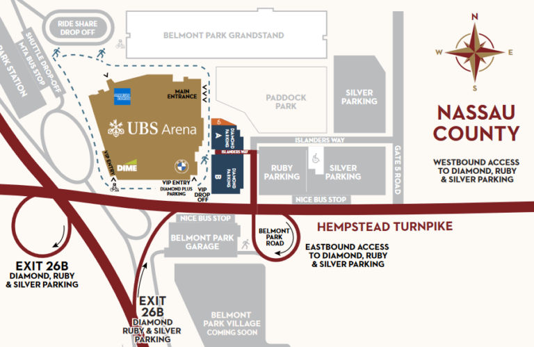 Ubs Arena Parking Guide: Elmont, New York - Seatgraph