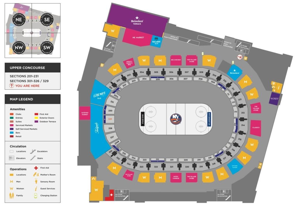 UBS Arena Seating Chart - Upper Concourse