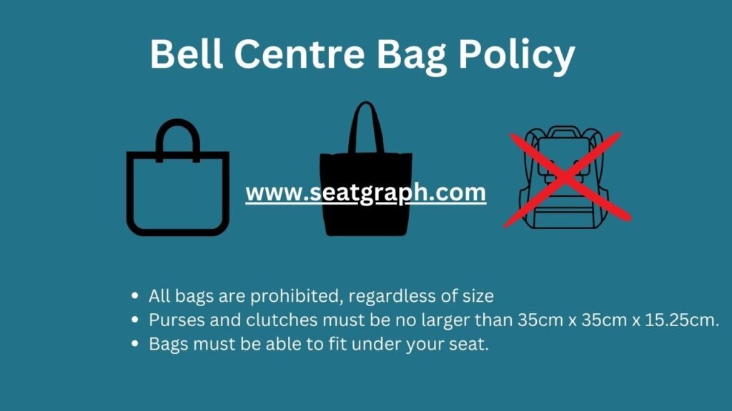 Bell Centre bag policy