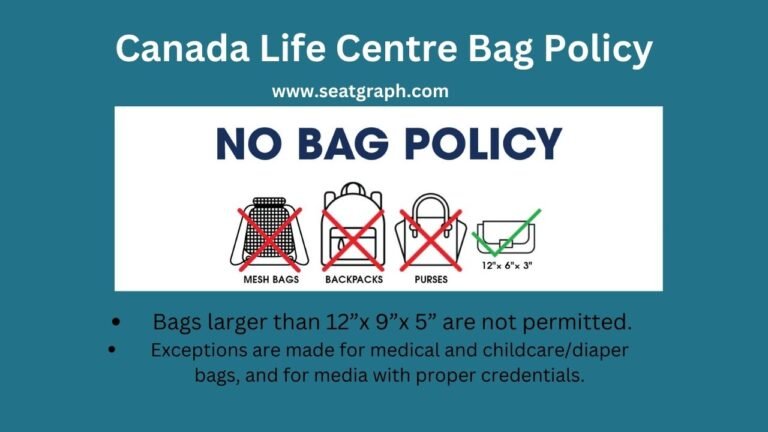 Canada Life Centre Bag Policy for Jets Game and Events - SeatGraph