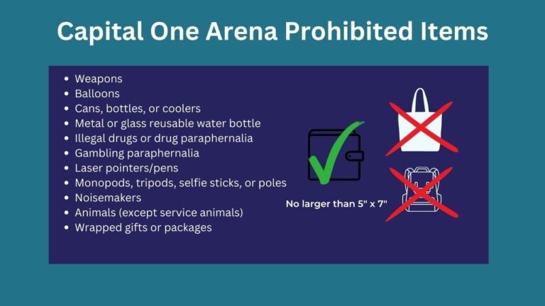Capital One Arena Bag Policy: Allowed and Prohibited Items - SeatGraph