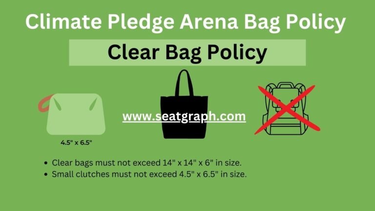 Climate Pledge Arena Bag Policy: Allowed and Restricted Items - SeatGraph