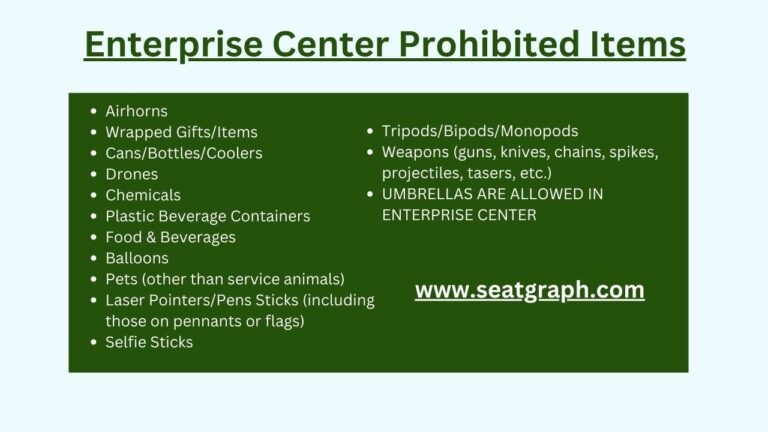 Enterprise Center Bag Policy: Your Ultimate Guide - SeatGraph