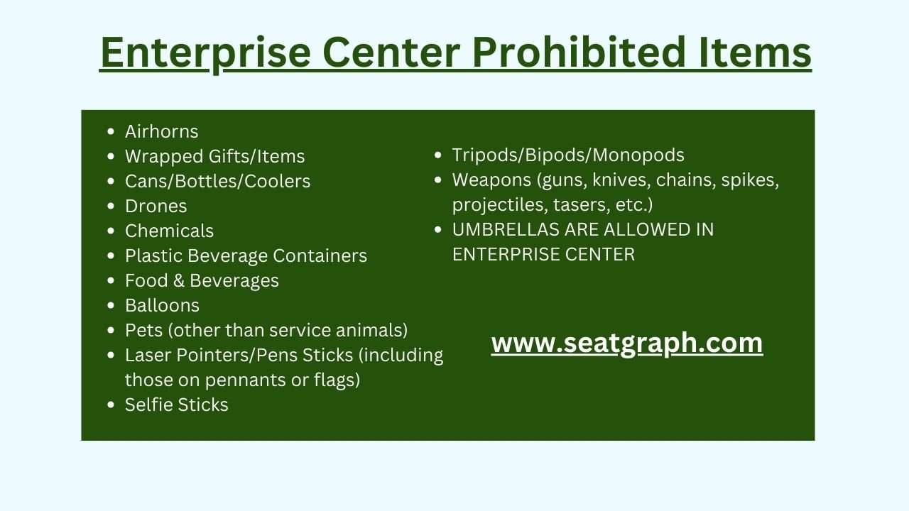 Enterprise Center Bag Policy: Your Ultimate Guide - SeatGraph