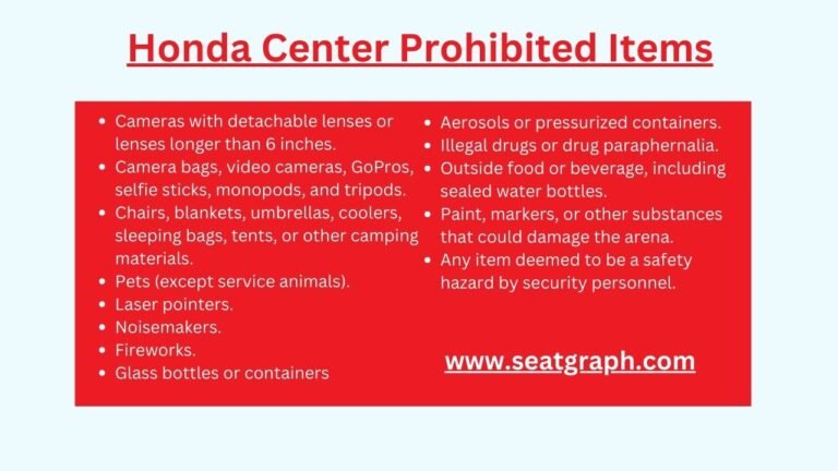 Honda Center Bag Policy: Anaheim Ducks game and Concert - SeatGraph