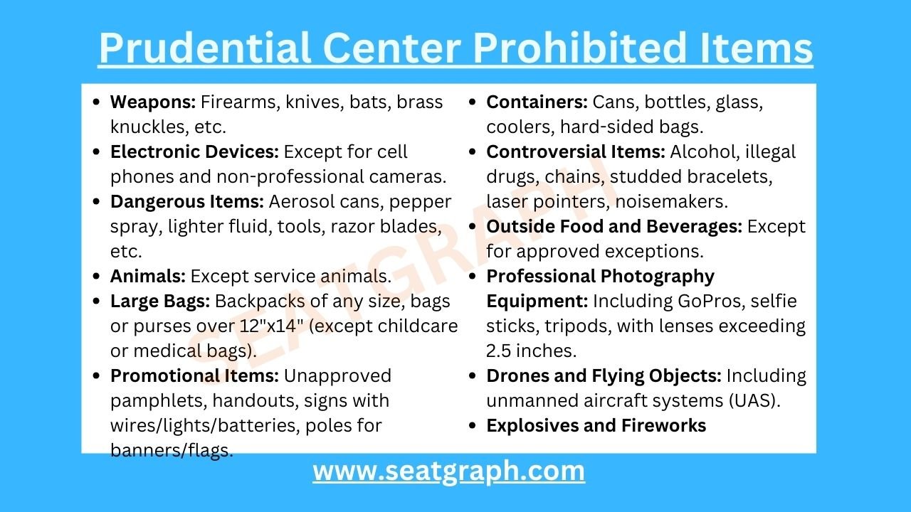 Prudential Center Bag Policy: Devils Game & Concerts - SeatGraph