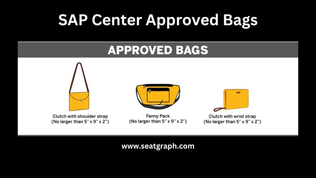 sap center approved bags