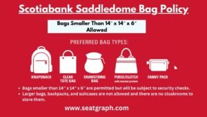 Scotiabank Saddledome Bag Policy