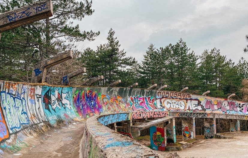 Mount Trebevic Bobsled Course- Sarajevo, Winter Olympics 1984.