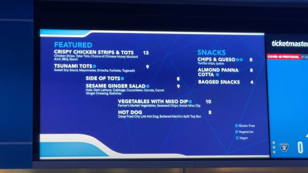 sofi stadium food price