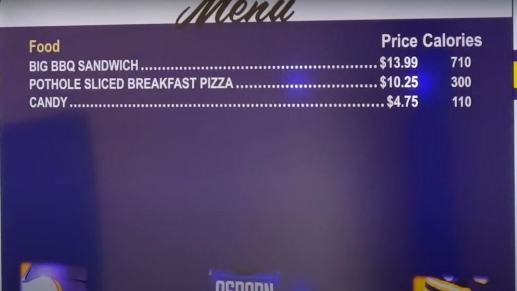 U.S. Bank Stadium Food menu