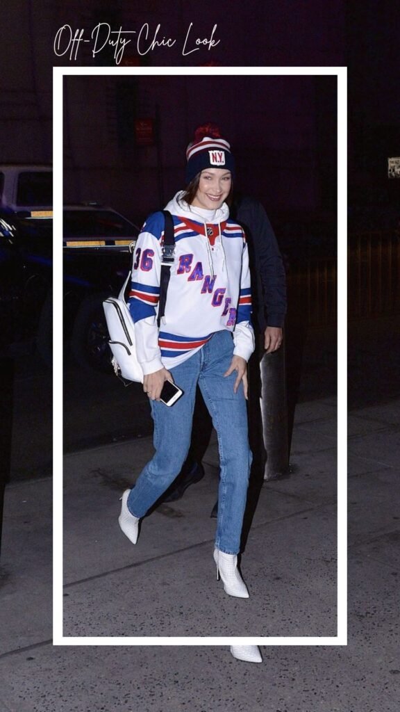 7 Trendy Ways to Wear Hockey Jerseys For Women Off-Duty Chic Look