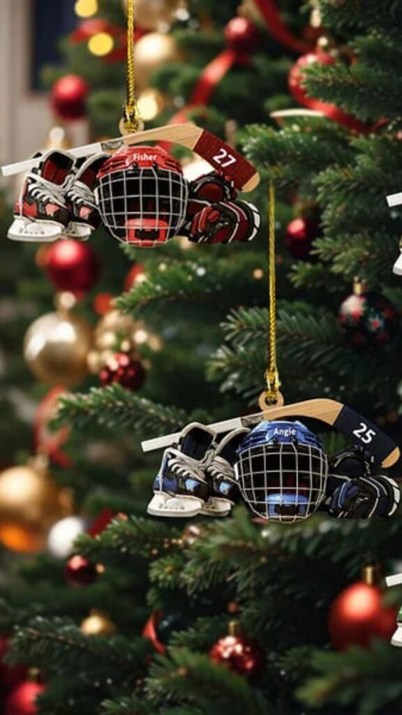 Festive Holiday Decor Ideas for Hockey Fans: Hockey-Themed Christmas Tree