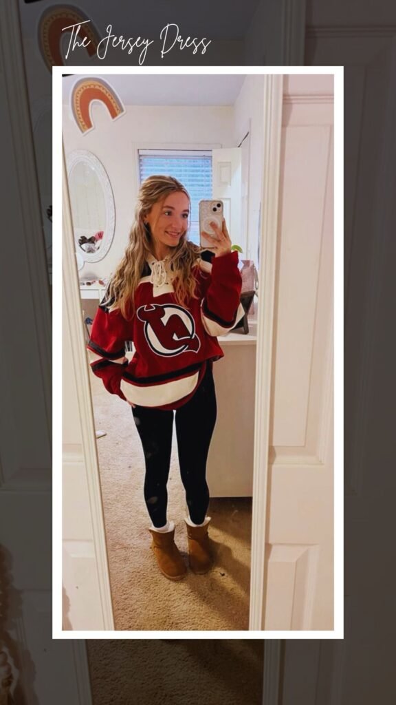 Hockey Jersey Trendy Look #8: The Jersey Dress